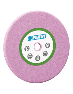 1 - MOLA ABRASIVA GRANA 80 CORINDONE ROSA AFFILA CATENE ø145x3,2x22,3 mm FERVI M163
