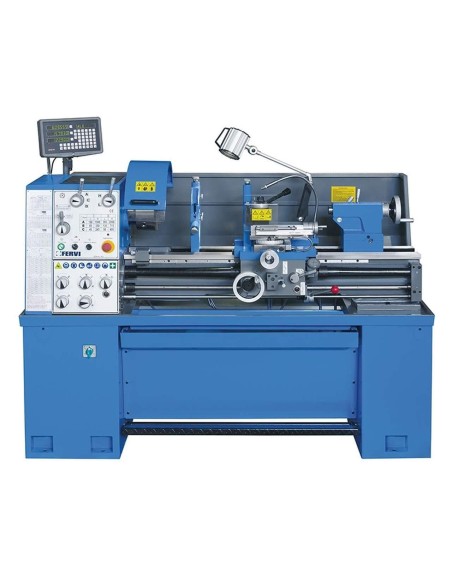 1 - Tornio parallelo con visualizzatore ferro metallo trifase 400v Fervi t070/400v3a