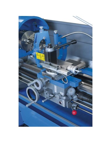 4 - Tornio parallelo con visualizzatore ferro metallo trifase 400v Fervi t070/400v3a