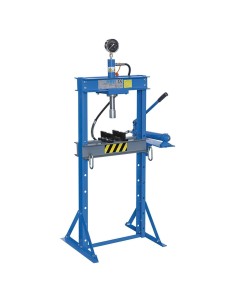 1 - Pressa manuale idraulica 12t con pistone mobile Fervi p001/12
