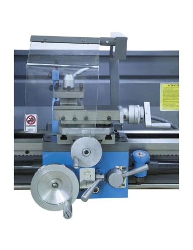 5 - Tornio parallelo ferro metallo monofase velocita' variabile 230 v Fervi t700v