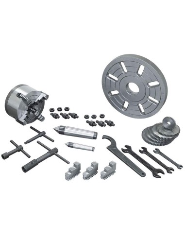 7 - Tornio parallelo ferro metallo monofase velocita' variabile 230 v Fervi t700v