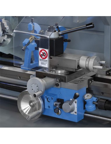 3 - Tornio parallelo con inverter 38mm motore trifase 230v ferro metallo Fervi t900i