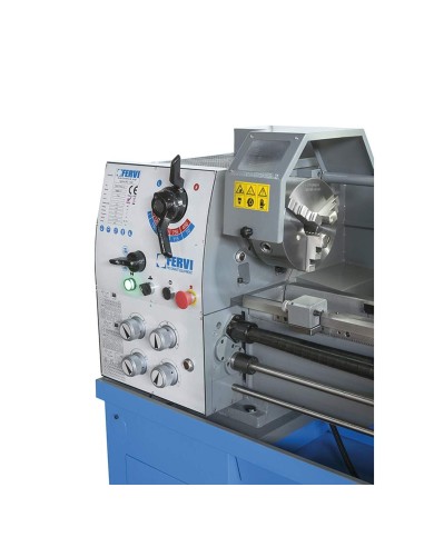3 - Tornio parallelo ferro metallo velocita' variabile monofase 400v Fervi t998/400v