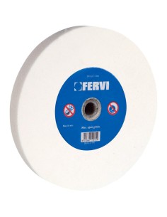 1 - Mola abrasiva corindone bianco x smerigliatrice finitura acciai Fervi mb