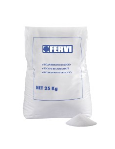 1 - Bicarbonato di sodio sacco 25kg x sabbiare sabbiatrice grana 36 ÷ 80 Fervi 0310b