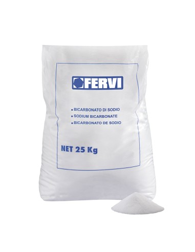 1 - Bicarbonato di sodio sacco 25kg x sabbiare sabbiatrice grana 36 ÷ 80 Fervi 0310b
