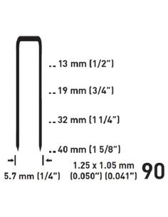 1 - 2500 PUNTI METALLICI PER FISSATRICE / CHIODATRICE PNEUMATICA FERVI 0585