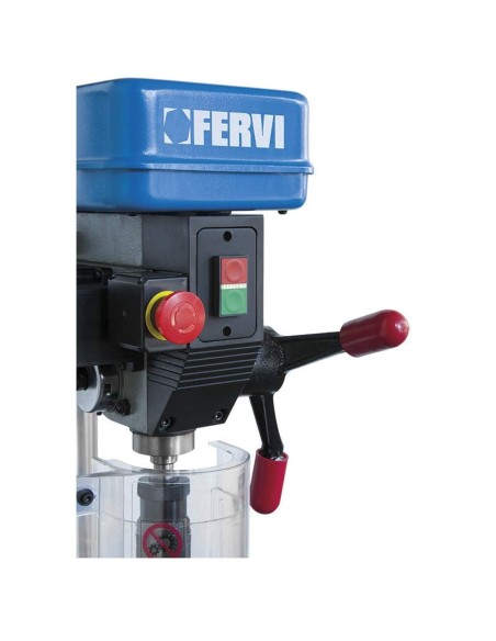 2 - Trapano a colonna con trasmissione a cinghia 750w Fervi 0752