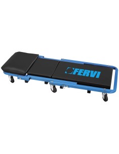 1 - Sgabello lettino sotto macchina sottauto 2 in 1 officina Fervi 0645/ss