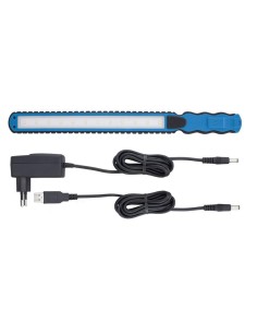 1 - Lampada torcia a led ricaricabile ultra sottile Fervi l008