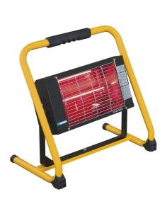 1 - Riscaldatore elettrico a raggi infrarossi ip20 con supporto 2000 w Fervi r610b