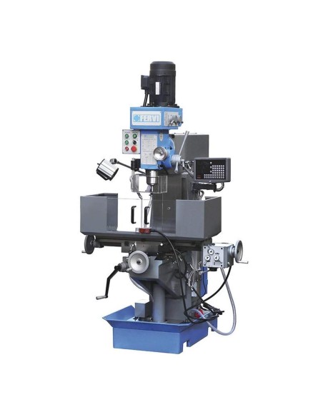 1 - Fresatrice fresa verticale a testa veloce 1,5 kw 400v Fervi f050