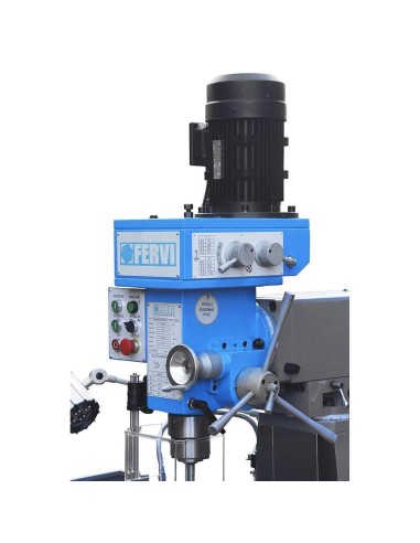 2 - Fresatrice fresa verticale a testa veloce 1,5 kw 400v Fervi f050