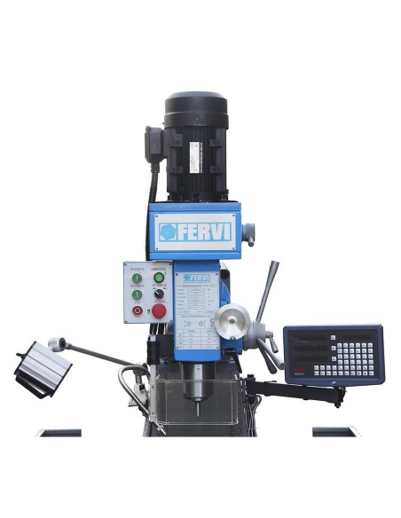3 - Fresatrice fresa verticale a testa veloce 1,5 kw 400v Fervi f050