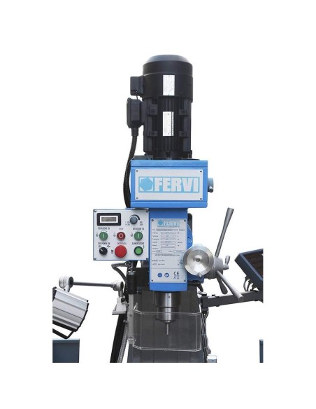 2 - Fresa a testa veloce con inverter 2,2 kw 400v Fervi f050i
