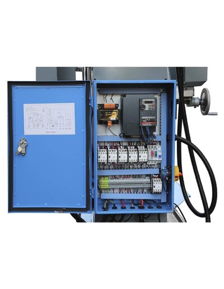 5 - Fresa a testa veloce con inverter 2,2 kw 400v Fervi f050i