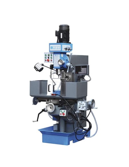 1 - Fresatrice fresa verticale universale a testa veloce 1,5 kw 400v Fervi f050u
