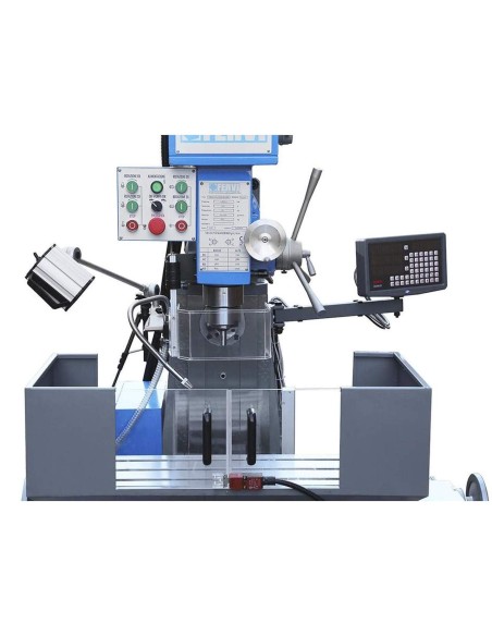 4 - Fresatrice fresa verticale universale a testa veloce 1,5 kw 400v Fervi f050u