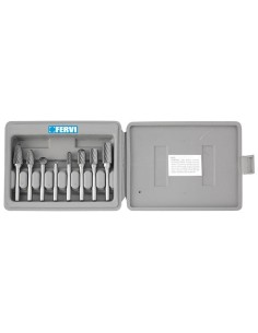 1 - Kit 8 frese lime rotativa in metallo duro Fervi f008/6