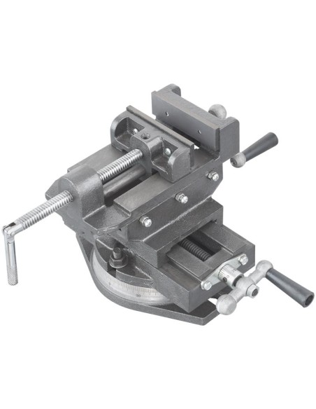 1 - Morsa a croce girevole per trapano 125 mm Fervi 0188/125