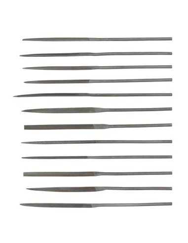 1 - Serie 12 lime ago in acciaio temprato 140 mm Fervi 0214