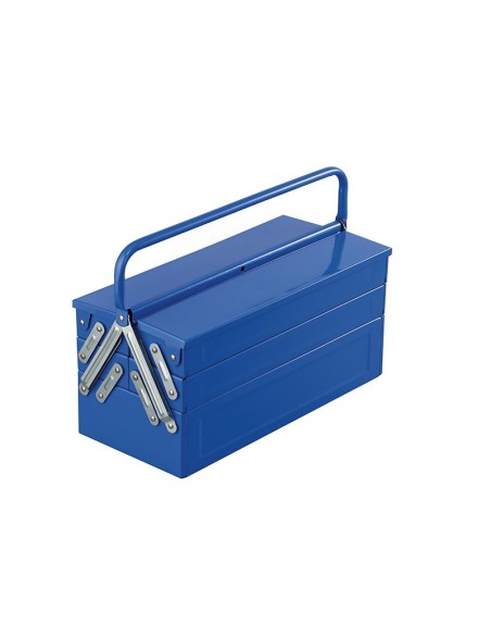 1 - Cassetta porta attrezzi a 5 scomparti in acciaio 450 mm Fervi 0323/45