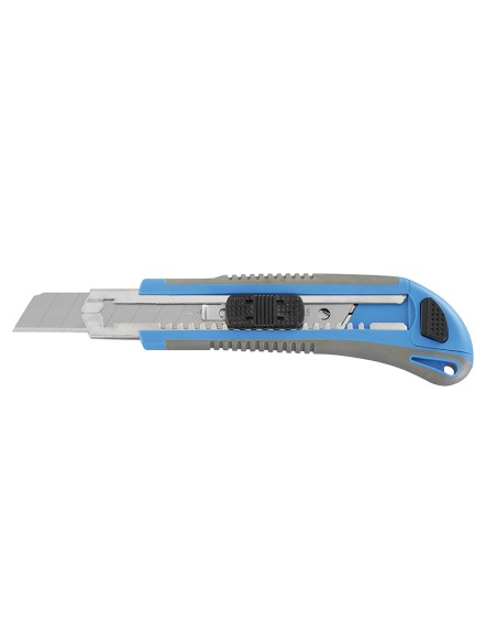 2 - Cutter taglierino 18mm con guidalama in acciaio lame ricambio incluse Fervi 0623
