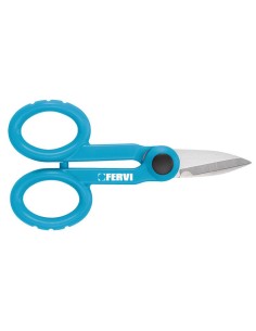 1 - Forbice forbici per elettricista taglio spella filo cavo lama inox Fervi 0672