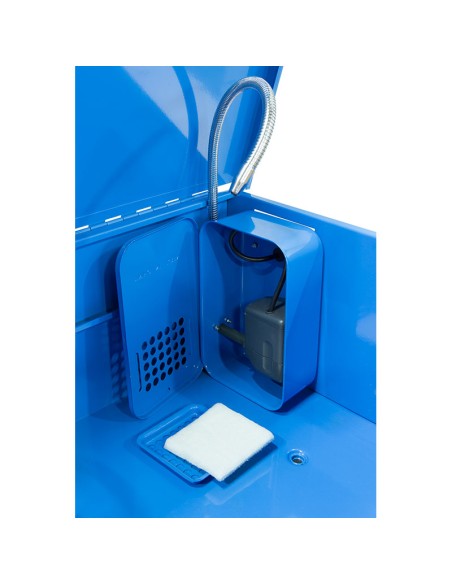 3 - Vasca di lavaggio lavapezzi 150l con pompa doppio uso Fervi 0038
