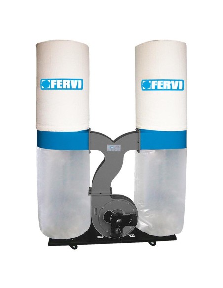 1 - Aspiratore trucioli con doppio sacco aspiratrucioli Fervi 0496