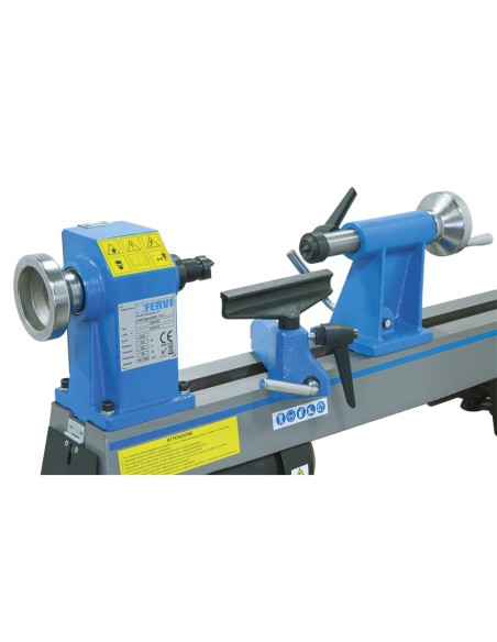 1 - Tornio da banco per legno Fervi 0497/300 457mm 550w