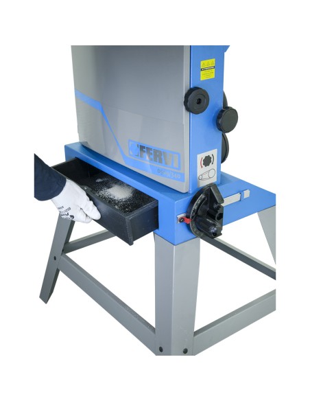1 - Sega a nastro banco verticale per legno 750w taglio 305 mm Fervi 0509/305