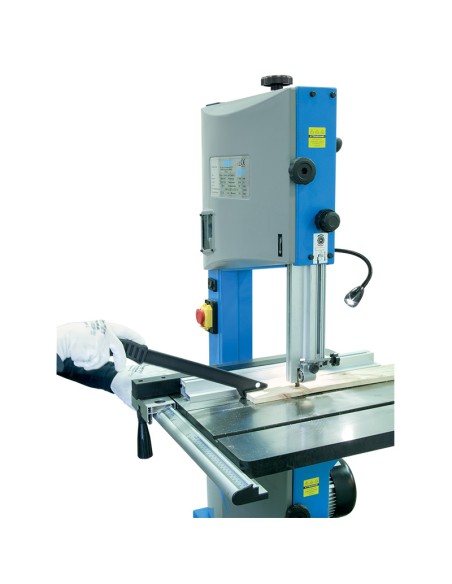 4 - Sega a nastro banco verticale per legno 750w taglio 305 mm Fervi 0509/305