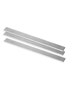 1 - Set di 3 coltelli 250 mm per pialla filo spessore legno in acciaio Fervi 0749/c