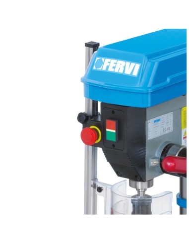 4 - Trapano a colonna da banco con trasmissione a cinghia 750w Fervi 0750cm3