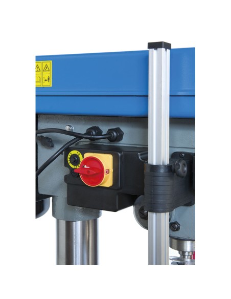 5 - Trapano a colonna da banco con trasmissione a cinghia 750w Fervi 0750cm3