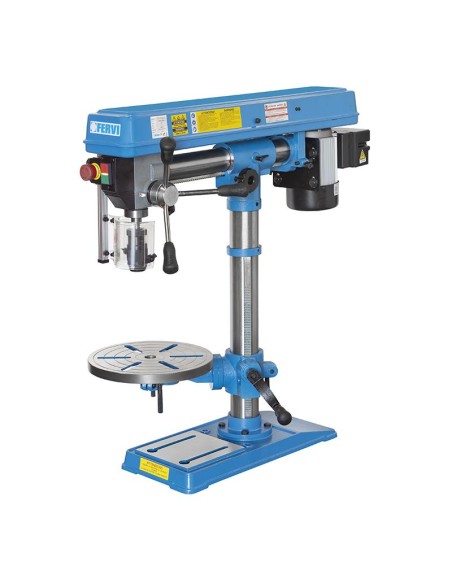 2 - Trapano a colonna da banco radiale a cinghia 230v 375w Fervi 0757