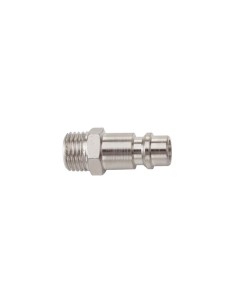 1 - Kit 2 innesto rapido maschio tedesco filettato 1/4" maschio per aria compressa