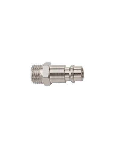 1 - Kit 2 innesto rapido maschio tedesco filettato 1/4" maschio per aria compressa