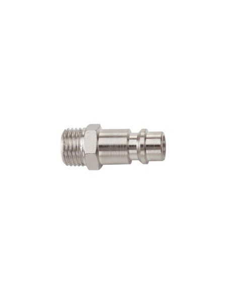 1 - Kit 2 innesto rapido maschio tedesco filettato 1/4" maschio per aria compressa