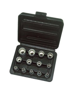1 - Serie 13 chiavi bussola 1/4 multilock Fervi 0795/1