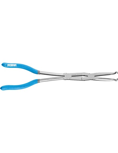 1 - Pinza a becco lungo doppio snodo ad occhio 335 mm Fervi 0872/0pd