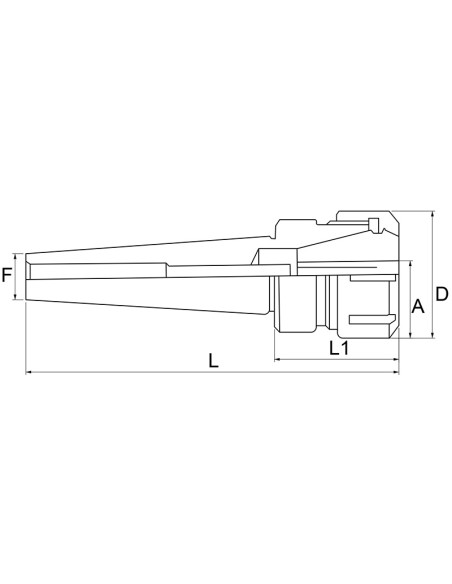 2 - Mandrino porta pinze er 32 x frese cm2 Fervi 3/cm2