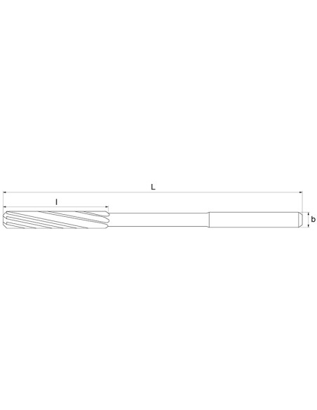 2 - Alesatore a macchina attacco cilindrico 5 mm Fervi a212