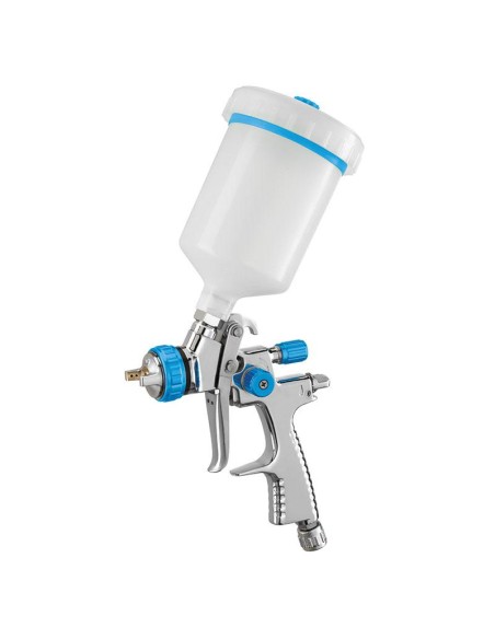 1 - Pistola aerografo vernice serbatoio superiore 600 ml ugello 1.4 mm Fervi a901a