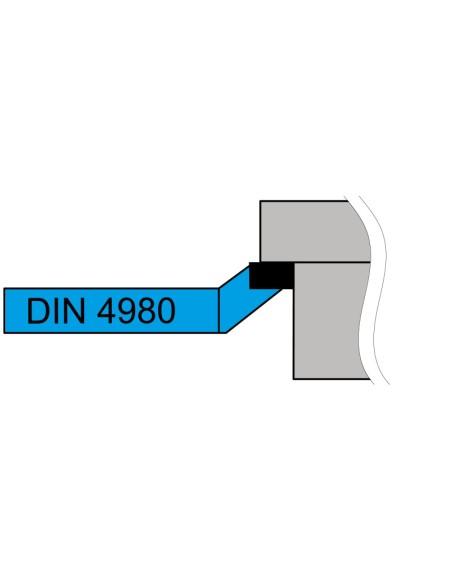 2 - Utensile iso 6 tornitura esterna destro 12x12 mm x tornio Fervi bras410412rp