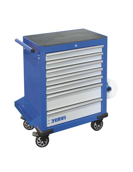 2 - Carrello porta utensili a 7 cassetti Fervi c960/f7