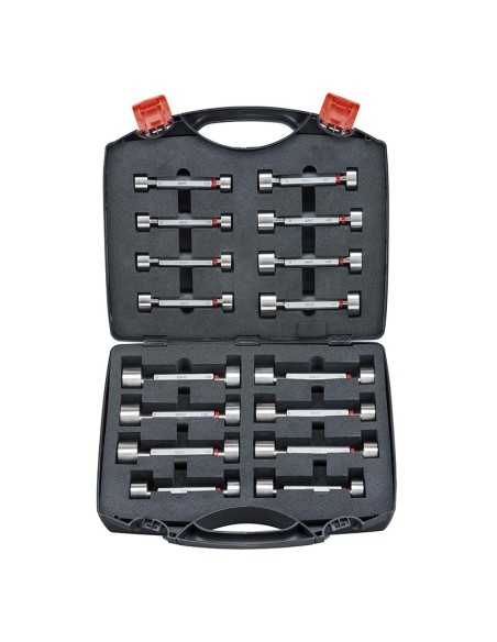 1 - Serie 28 calibri tampone lisci passa non passa 3-30 mm h7 Fervi c025/3/30
