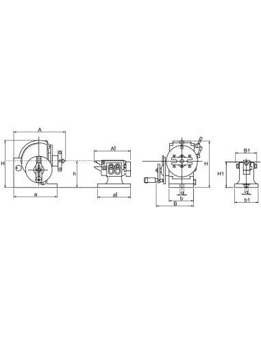 4 - Divisore semi universale con contropunta Fervi d006/100
